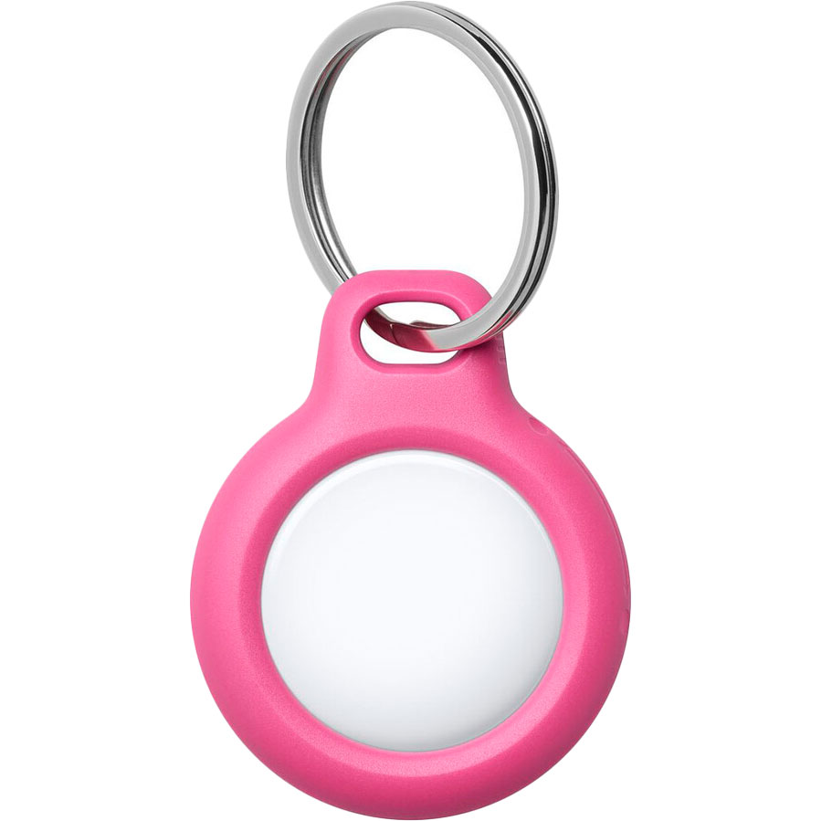 belkin Secure Holder with Key Ring AirTag, pink