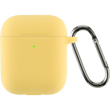 Чохол для навушників ARMORSTANDART Ultrathin Silicone Case With Hook для Apple AirPods 2 Yellow (ARM59696)