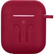 Чехол для наушников 2E Pure Color Silicone для Apple AirPods Marsala (2E-AIR-PODS-IBPCSI-3-M)