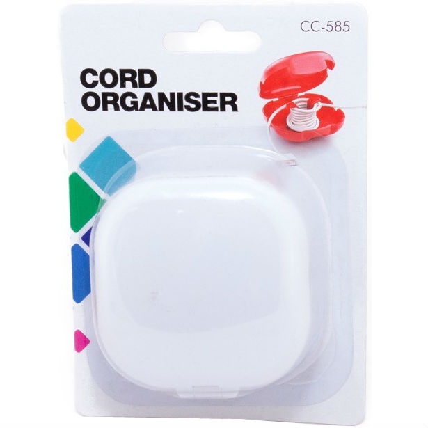 Чехол для наушников Cable Clips CC-585 White (KBC1715) Размер 80 х 70 х 30