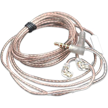 Кабель для наушников KNOWLEDGE ZENITH OFC Cable With Mic 2pin C 1,2 м Silver (90403036)