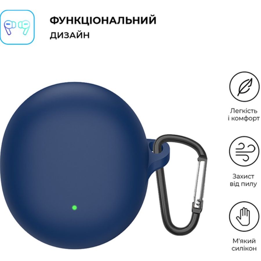 Чехол для наушников ARMORSTANDART Silicone Case для Oppo Enco Air3 Dark Blue (ARM79939) Совместимость по модели OPPO Enco Air 3