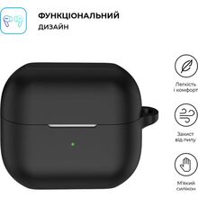 Чехол для наушников ARMORSTANDART Silicone Case для Samsung Galaxy Buds 3/3 Pro Black (ARM79972)