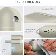 Чохол ARMORSTANDART Hang Case для Apple AirPods 4 Antique White (ARM81279)