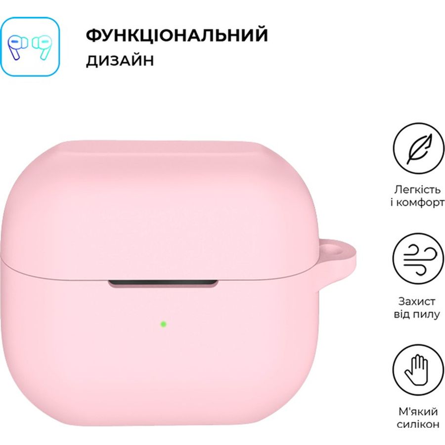 Чохол для навушників ARMORSTANDART Silicone Case для Samsung Galaxy Buds 3/3 Pro Pink (ARM79988) Сумісність за моделлю Samsung Galaxy Buds 3 Pro