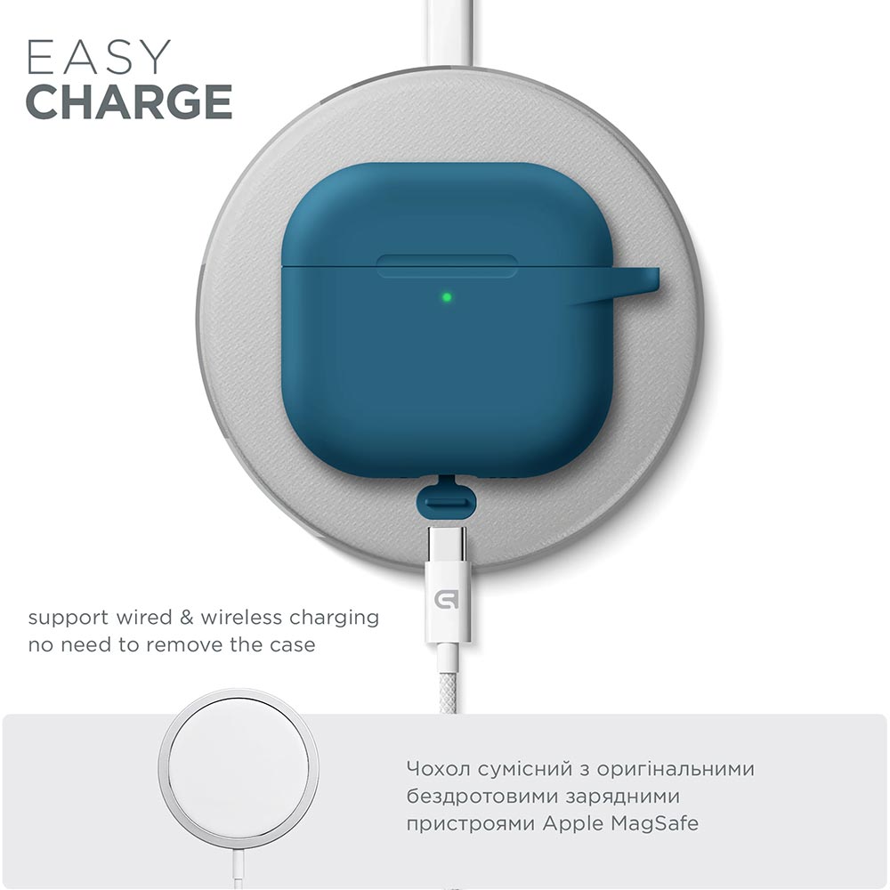 Фото Чохол ARMORSTANDART Hang Case для Apple AirPods 4 Lake Blue (ARM81281)