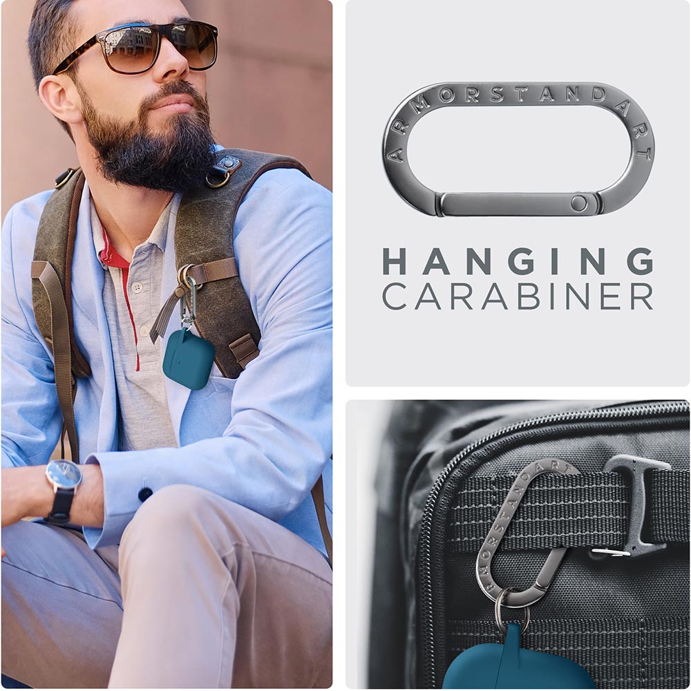 Зовнішній вигляд Чохол ARMORSTANDART Hang Case для Apple AirPods 4 Lake Blue (ARM81281)