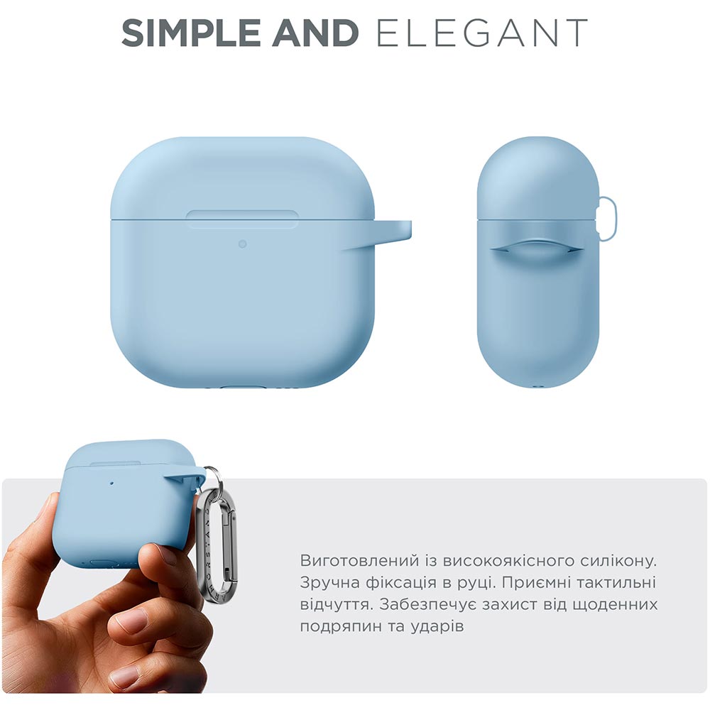 Чохол ARMORSTANDART Hang Case для Apple AirPods 4 Light Blue (ARM81283) Сумісність за моделлю Apple AirPods 4