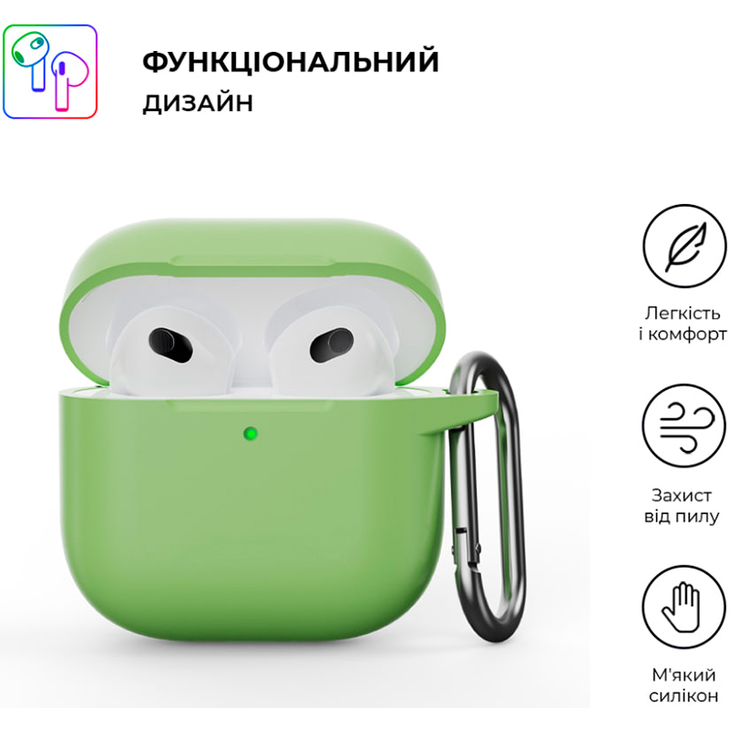 Чехол ARMORSTANDART Hang Case для Apple AirPods 4 Matcha Green (ARM81286) Совместимость по модели Apple AirPods 4