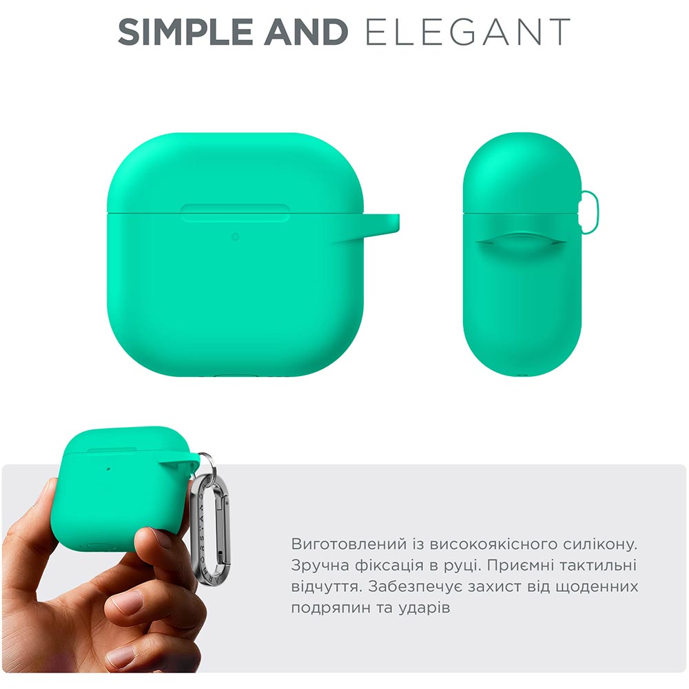 Чехол ARMORSTANDART Hang Case для Apple AirPods 4 Mint Green (ARM81287) Совместимость по модели Apple AirPods 4