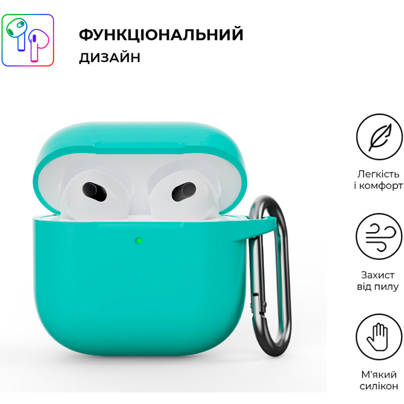 Чохол ARMORSTANDART Hang Case для Apple AirPods 4 Mint Green (ARM81287) Сумісність за моделлю Apple AirPods 4