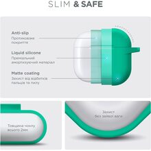 Чехол ARMORSTANDART Hang Case для Apple AirPods 4 Mint Green (ARM81287)