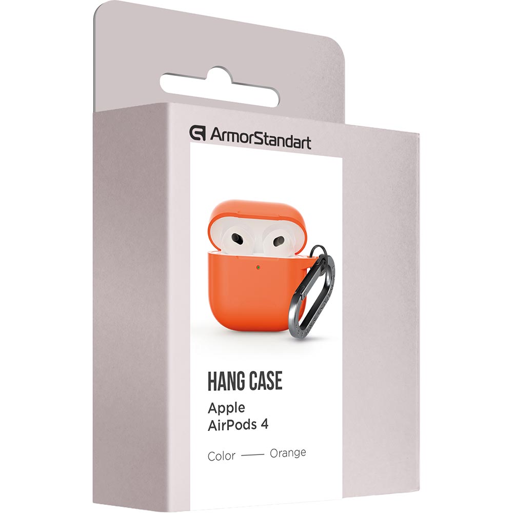 Заказать Чехол ARMORSTANDART Hang Case для Apple AirPods 4 Orange (ARM81288)