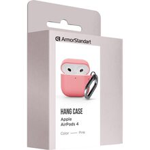 Чохол для навушників ARMORSTANDART Hang Case для Apple AirPods 4 Pink (ARM81290)
