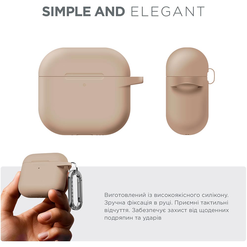Чохол ARMORSTANDART Hang Case для Apple AirPods 4 Pink Sand (ARM81291) Сумісність за моделлю Apple AirPods 4