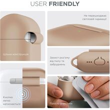 Чохол ARMORSTANDART Hang Case для Apple AirPods 4 Pink Sand (ARM81291)