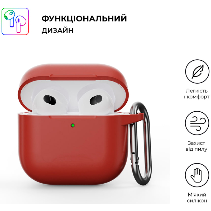 Чехол ARMORSTANDART Hang Case для Apple AirPods 4 Scarlet (ARM81294) Совместимость по модели Apple AirPods 4