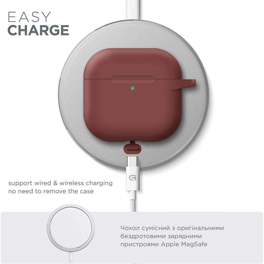 Фото Чехол ARMORSTANDART Hang Case для Apple AirPods 4 Scarlet (ARM81294)