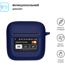 Чехол для наушников ARMORSTANDART Silicone Case для JBL Tour Pro 2 Dark Blue (ARM80445)