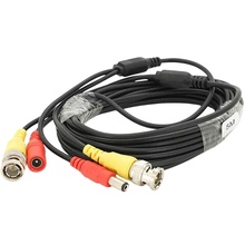 Патч-корд VOLTRONIC Q200 коаксиальный + питание BNC + DC 5 м черный