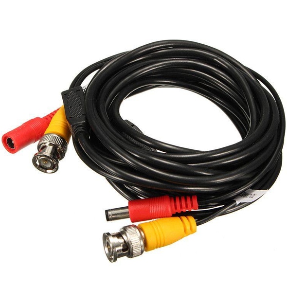 Патч-корд VOLTRONIC Q100 коаксіальний + харчування BNC + DC 10 м чорний