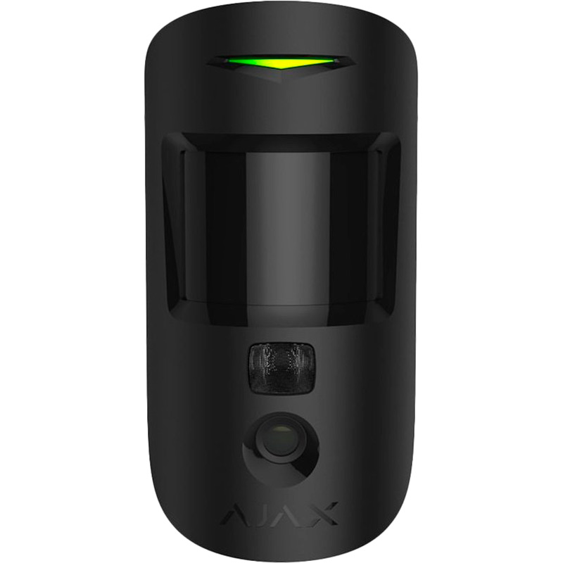 

Датчик движения AJAX MotionCam Black (16445), датчик руху з фотофіксацією MotionCam чорний