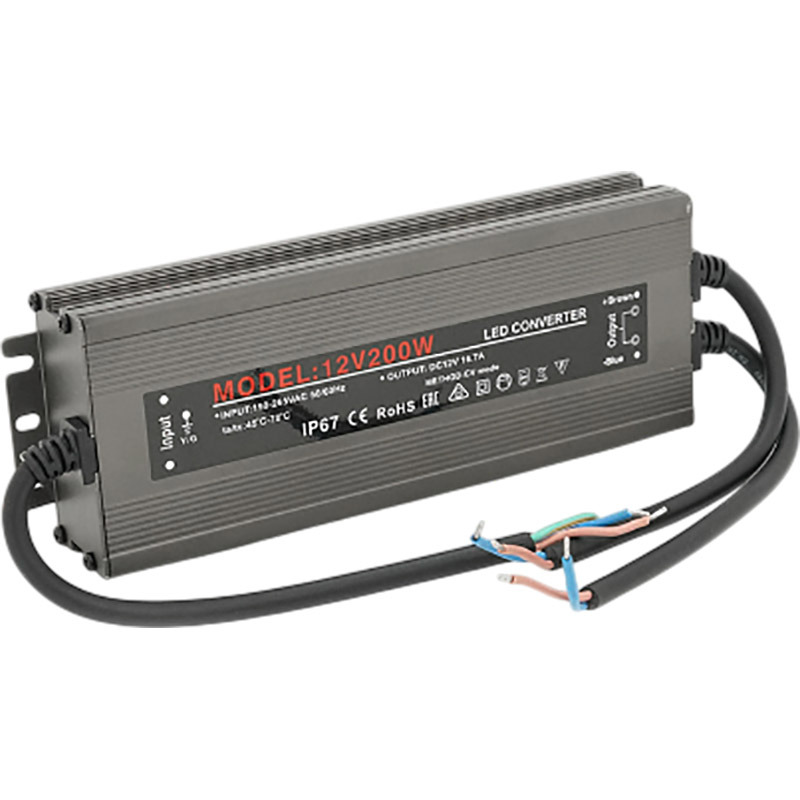 Импульсный блок питания Ritar RTPSW12-200 12В 16.5А 200Вт герметичный