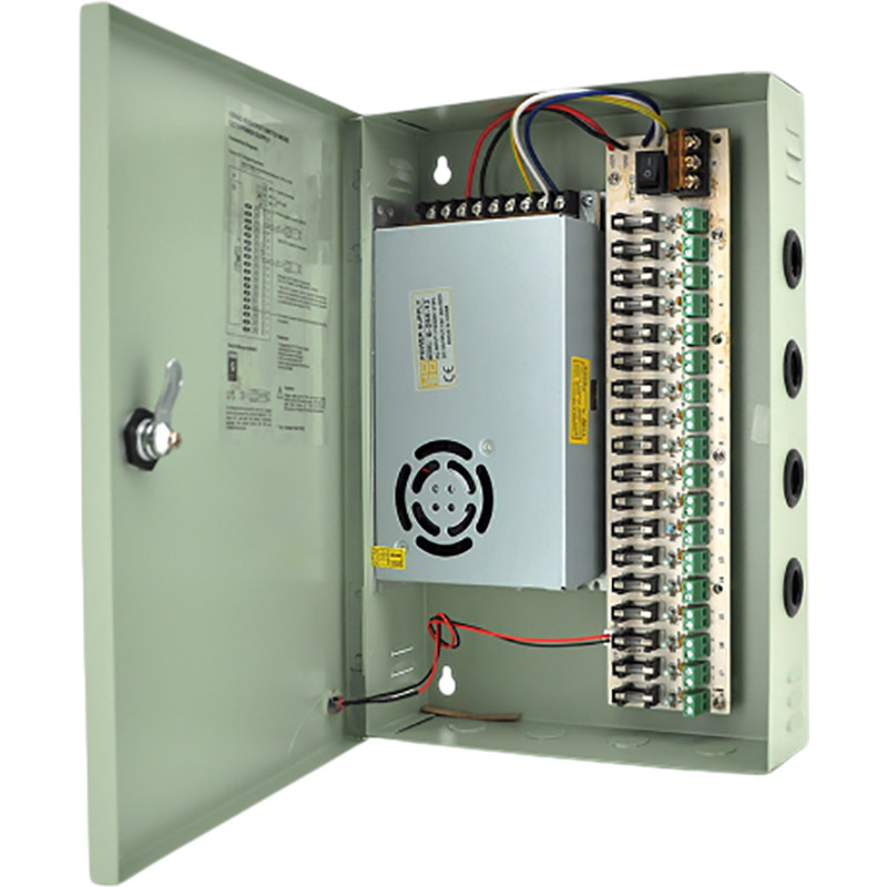 Импульсный блок питания VOLTRONIC 12V-20A/18CH в боксе с замком Импульсный блок питания VOLTRONIC 12V-20A/18CH в боксе с замком