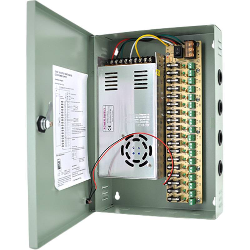Импульсный блок питания VOLTRONIC 12V-30A/18CH в боксе с замком Импульсный блок питания VOLTRONIC 12V-30A/18CH в боксе с замком