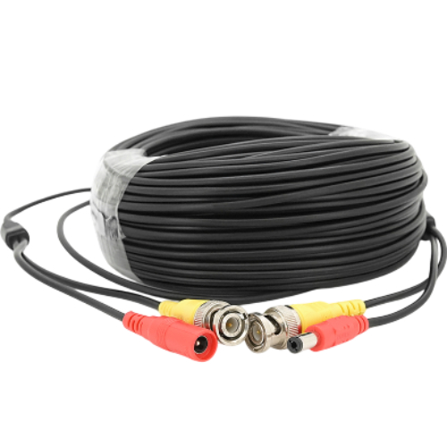 Патчкорд VOLTRONIC комбінований коаксіальний + харчування Q35 40 м чорний (BNC + DC 40m)