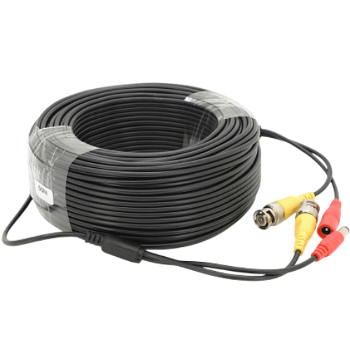 Патчкорд VOLTRONIC комбінований коаксіальний + живлення 50 м чорний (BNC + DC 50m) Тип аксесуари