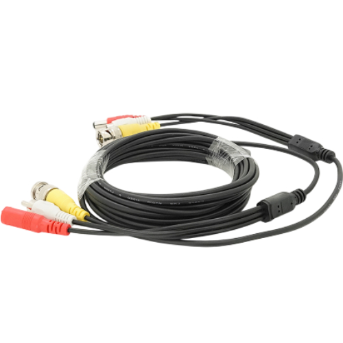 Патчкорд VOLTRONIC комбінований коаксіальний + живлення + звук 5 м (BNC + DC + AV 5m)