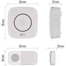 Дверной звонок Emos беспроводной White (P5736) Дверной звонок Emos беспроводной White (P5736)