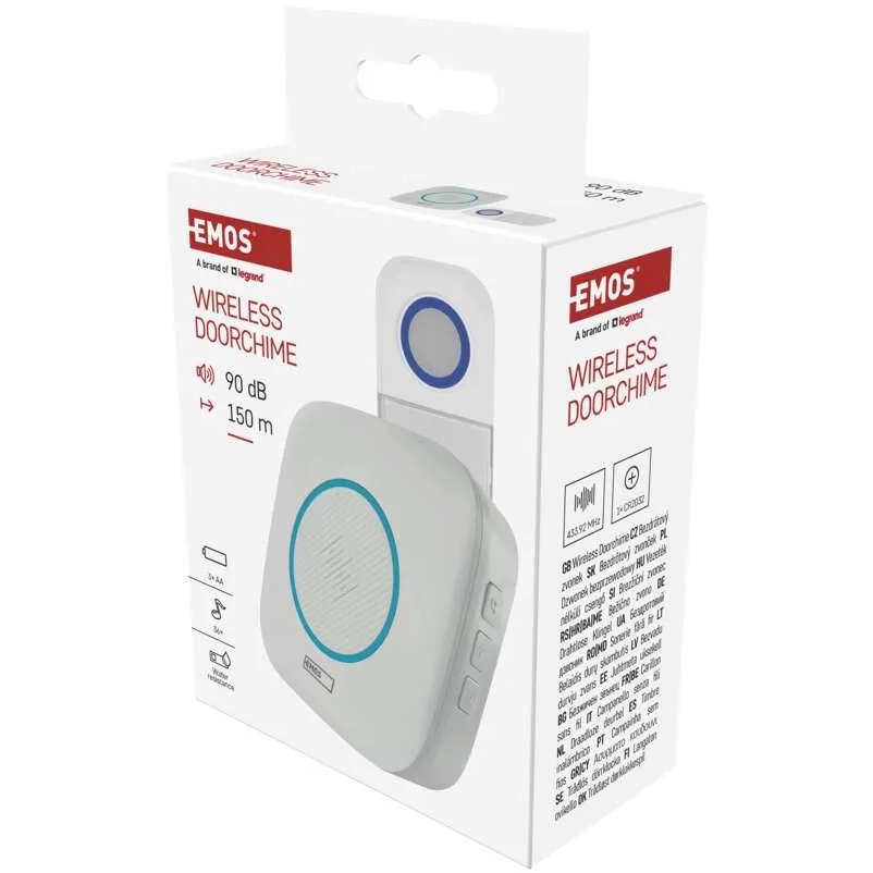 Дверной звонок Emos беспроводной White (P5736) В интернет магазине Дверной звонок Emos беспроводной White (P5736)