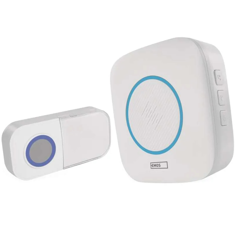 Дверной звонок Emos беспроводной White (P5736) Дверной звонок Emos беспроводной White (P5736)