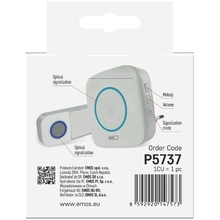 Дверной звонок Emos беспроводной White (P5737) Дверной звонок Emos беспроводной White (P5737)