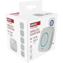 Дверной звонок Emos беспроводной White (P5737) Дверной звонок Emos беспроводной White (P5737)