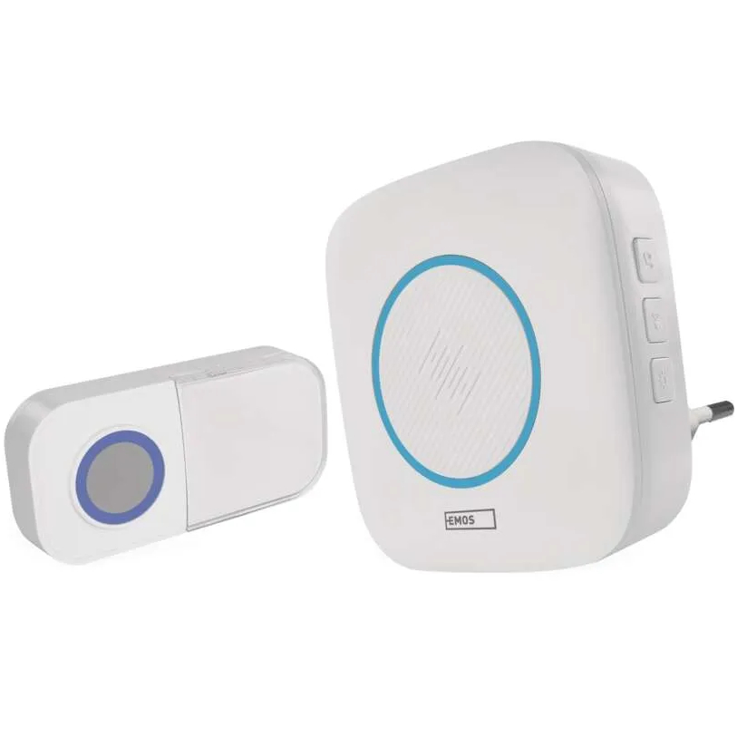 Дверной звонок Emos беспроводной White (P5737) Дверной звонок Emos беспроводной White (P5737)