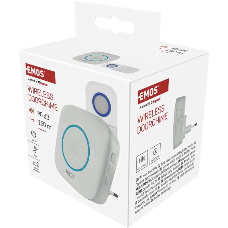 Дверной звонок Emos беспроводной White (P5737) В интернет магазине Дверной звонок Emos беспроводной White (P5737)