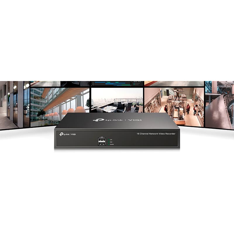 Сетевой видеорегистратор TP-LINK VIGI NVR1016H Подключение проводное