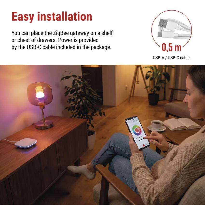 Фото 14 Многофункциональный шлюз EMOS ZigBee H5002 GoSmart Bluetooth/WiFi