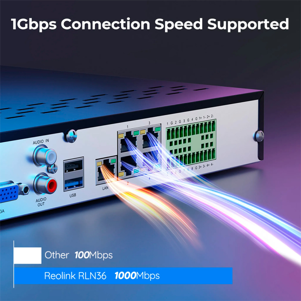 Зовнішній вигляд Мережевий відеореєстратор REOLINK NVS36 (RLN36)