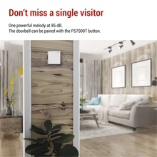 Дверной звонок EMOS P57101 White (P57101)