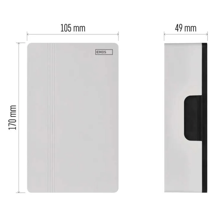 Фото Дверний дзвінок EMOS P57102 White (P57102)