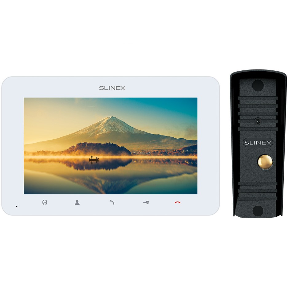 

Комплект видеодомофона Slinex StarterKit Full HD White-Black (SM-07MHD(w)+ML-16HD(bl)), Комплект відеодомофона StarterKit Full HD
