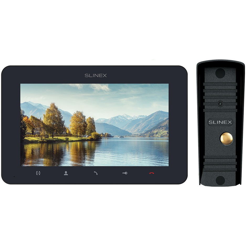 

Комплект видеодомофона Slinex StarterKit Full HD Gray-Black (SM-07MHD(d/g)+ML-16HD(bl)), Комплект відеодомофона StarterKit Full HD