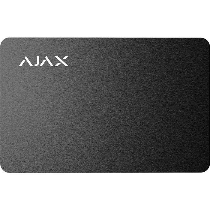 

Набор бесконтактных карт AJAX Pass Black 10 шт (22787), Безконтактна картка Pass чорна, 10шт