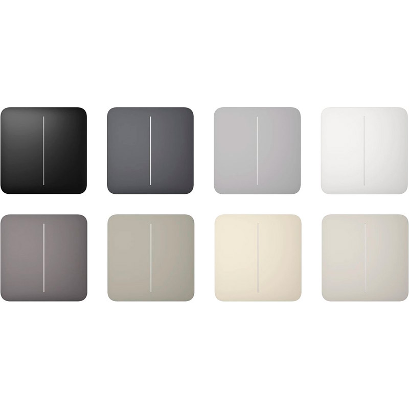 Кнопка AJAX SoloButton 2-gang для LightSwitch Jeweler White (000029791) Клас захисту IP20