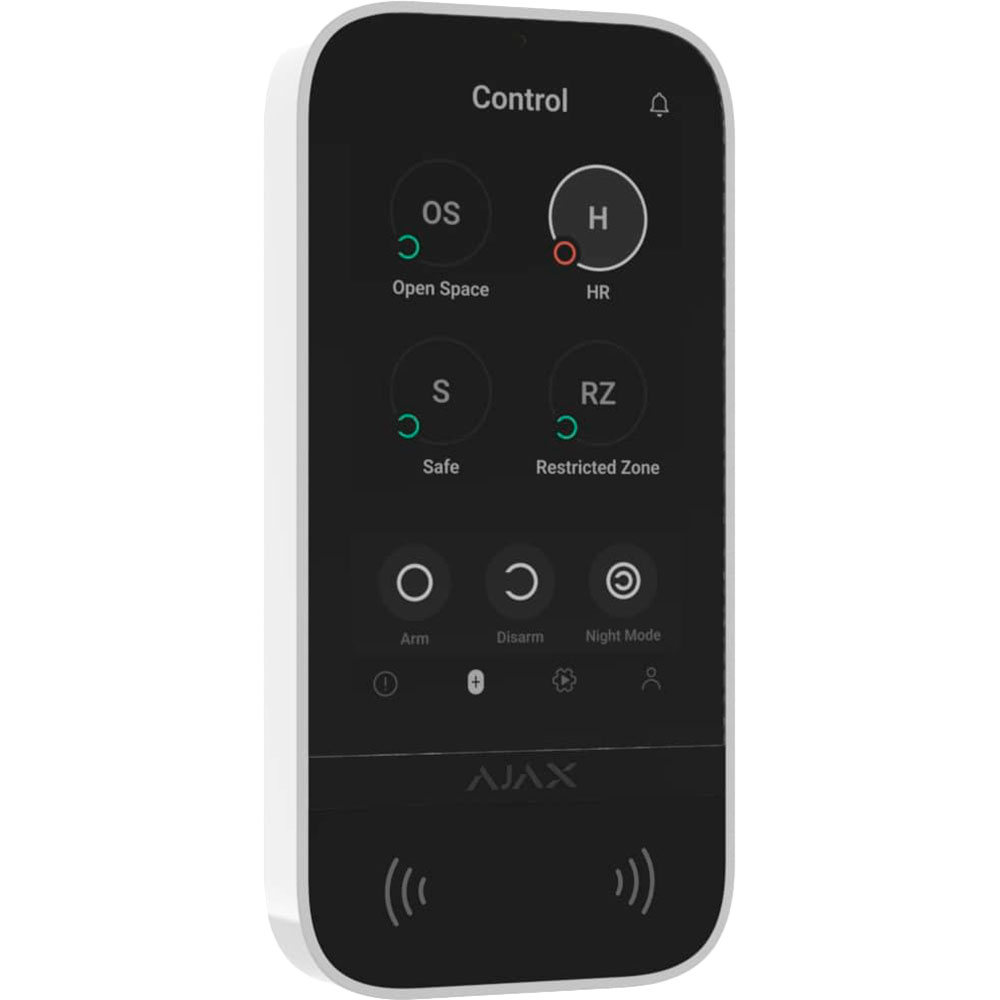 Заказать Пульт управления AJAX KeyPad TouchScreen White (000034514)