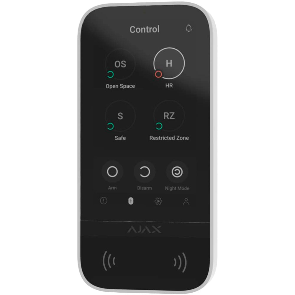 Пульт управления AJAX KeyPad TouchScreen White (000034514) Дисплей Диагональ: 5" 